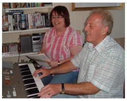 Ceinwen at piano